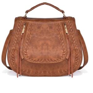 Vici Tan Leather Handbag